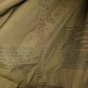 M-1951 Parka Shell w/ sheep liner